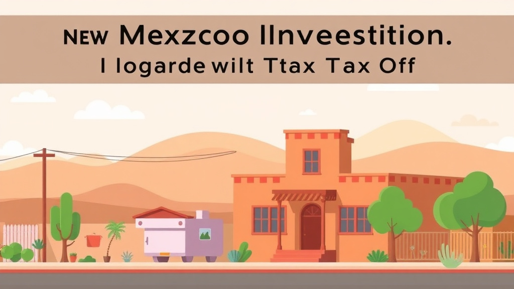 A professional illustration depicting new Mexico Investment Property Tax Guide: What Landlords and Investors Need to Know