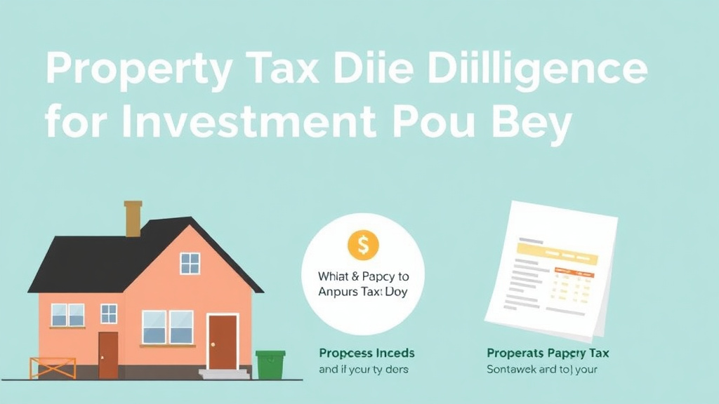Hands-on guide visualization for property Tax Due Diligence for Investment Properties: What to Check Before You Buy