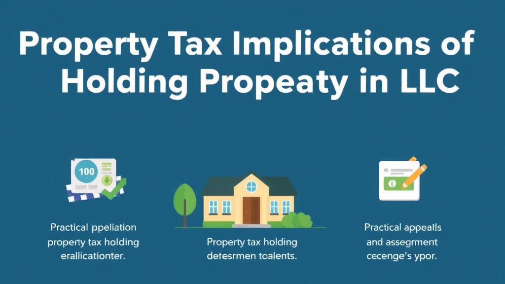 Practical checklist visual for property Tax Implications of Holding Property in an LLC