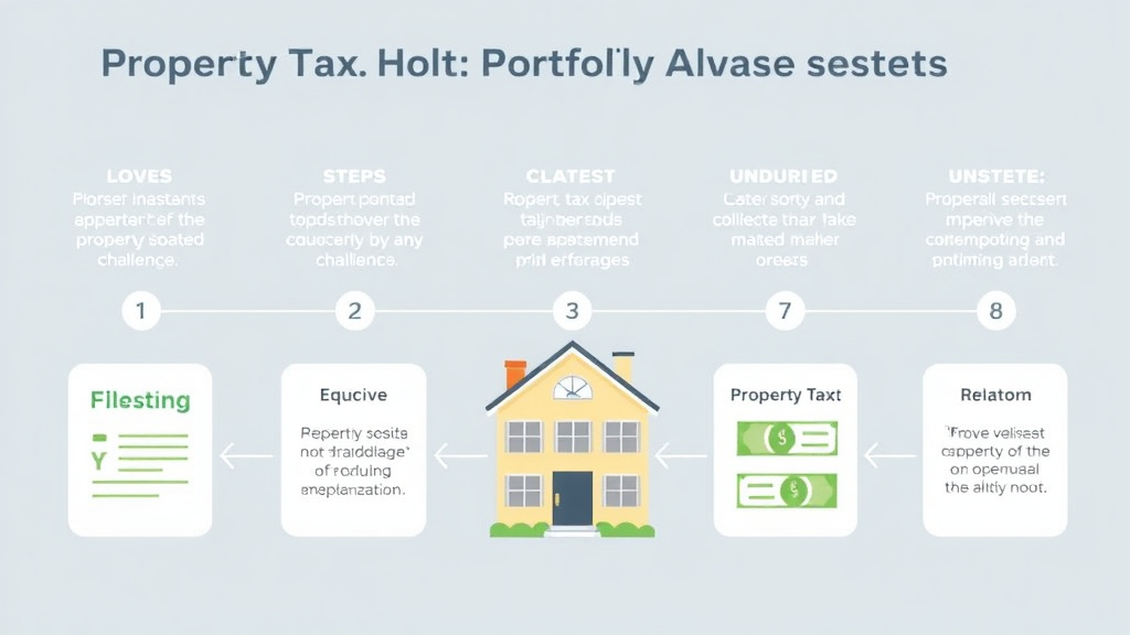 Process flow illustration for putting property Tax Portfolio Management: Systems for Multi-Property Investors into action
