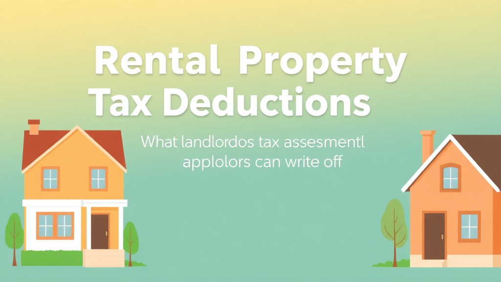 Detailed visual representation of rental Property Tax Deductions: What Landlords Can Write Off