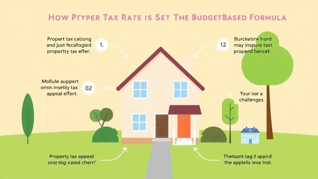 Action-oriented illustration showing how to apply how Your Property Tax Rate Is Set: The Budget-Based Formula