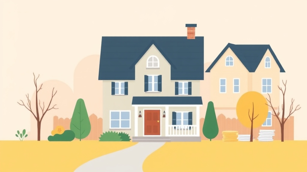 A professional illustration depicting how Property Taxes Work: A Complete Breakdown for Homeowners