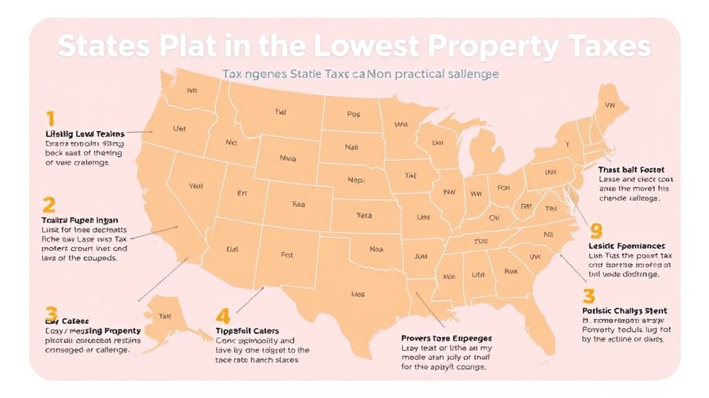 Practical checklist visual for states With the Lowest Property Taxes in 2026