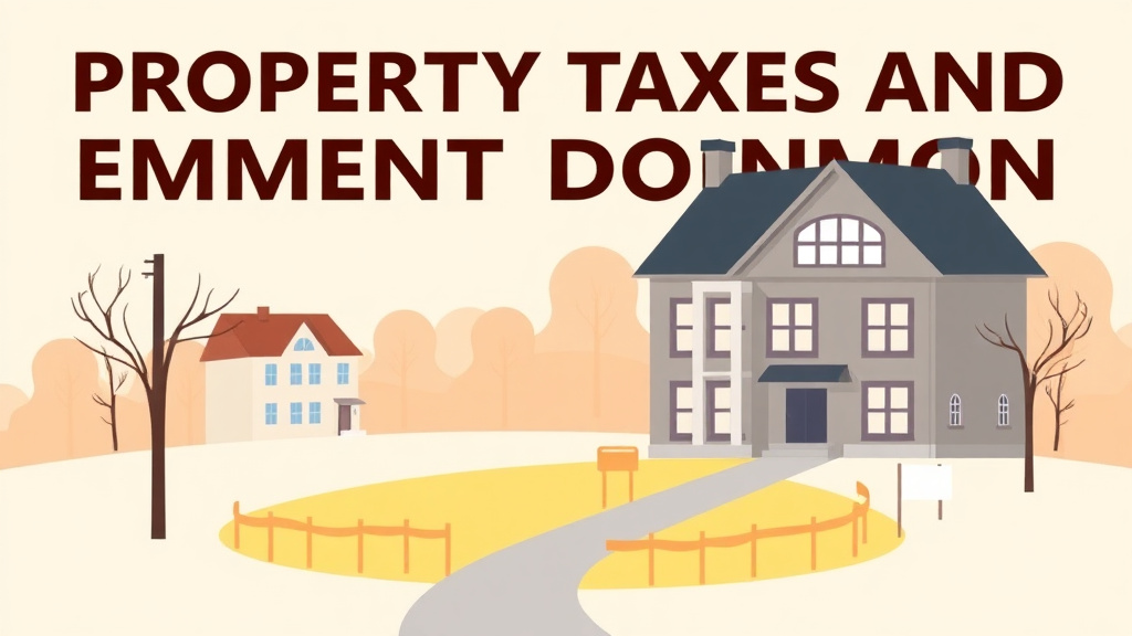 Clear illustration of property Taxes and Eminent Domain: What Happens When Government Takes Your Land with supporting details
