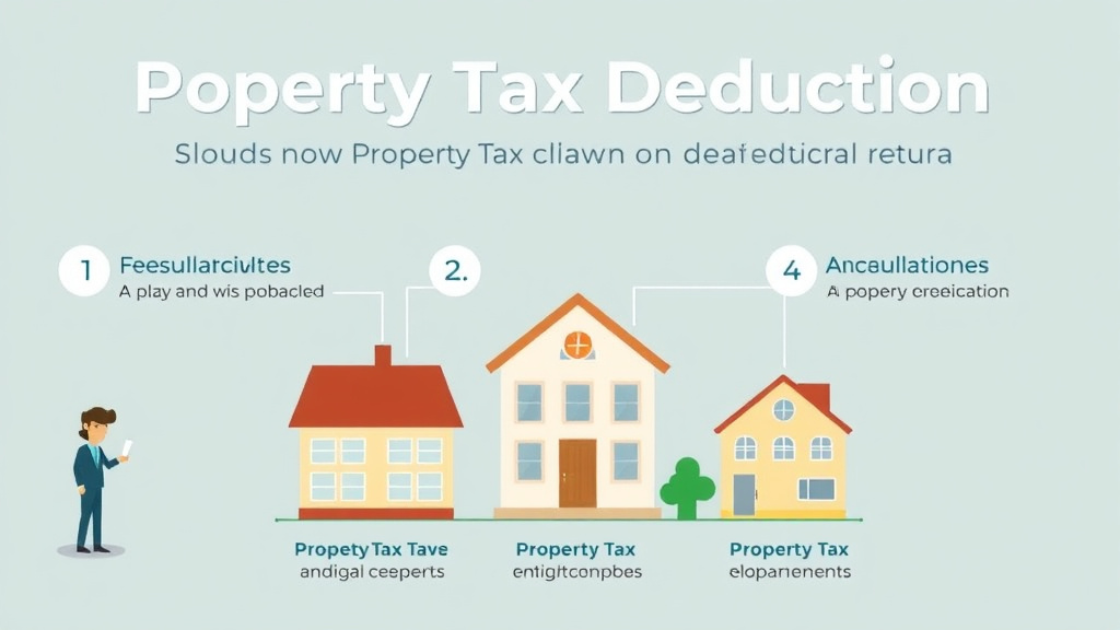 Action-oriented illustration showing how to apply property Tax Deduction: How to Claim It on Your Federal Return