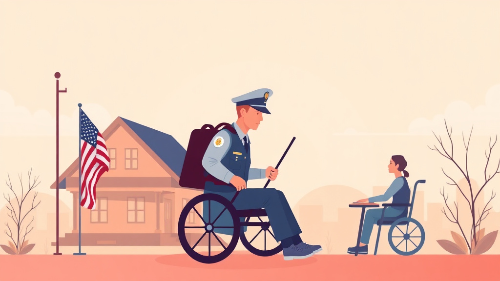 Visual overview of property Tax Exemptions for Veterans and Disabled Veterans with key concepts highlighted