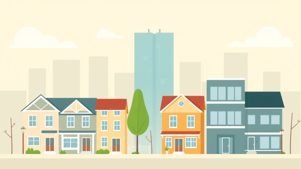 A professional illustration depicting property Taxes on Mixed-Use Properties: How Residential and Commercial Are Split