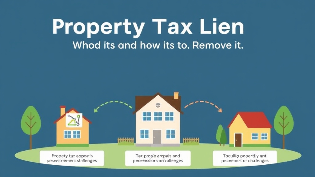 Action-oriented illustration showing how to apply property Tax Lien: What It Is and How to Remove It