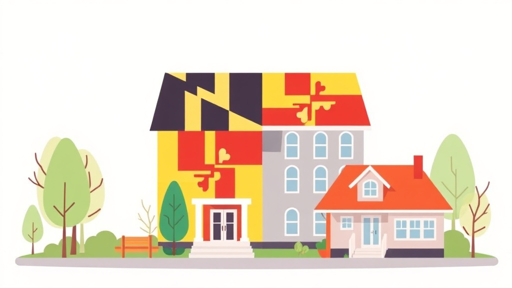 Visual overview of property Taxes in Maryland: Rates, Exemptions, and How They Work (2026) with key concepts highlighted
