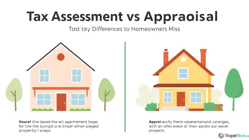Action-oriented illustration showing how to apply tax Assessment vs Appraisal: Key Differences Homeowners Miss