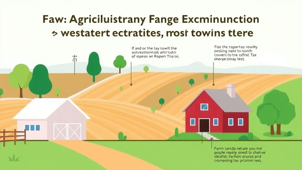 Action-oriented illustration showing how to apply agricultural Property Tax Exemption: How Farm Land Gets Taxed Less