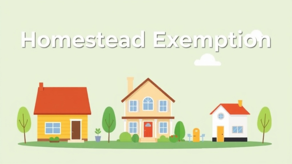 A professional illustration depicting homestead Exemption Explained: How to Apply and Save Thousands