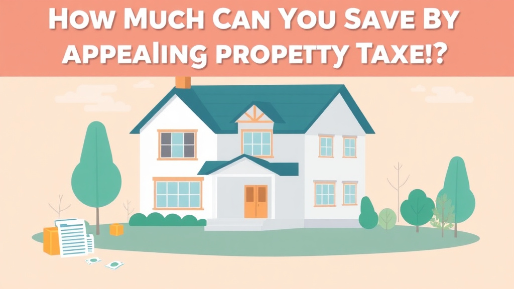 Visual overview of how Much Can You Save by Appealing Property Taxes? Real Numbers by State with key concepts highlighted