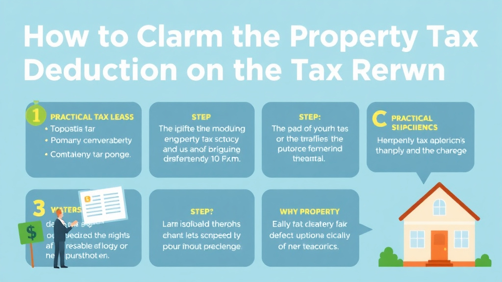 Practical checklist visual for claim the Property Tax Deduction on Your Tax Return