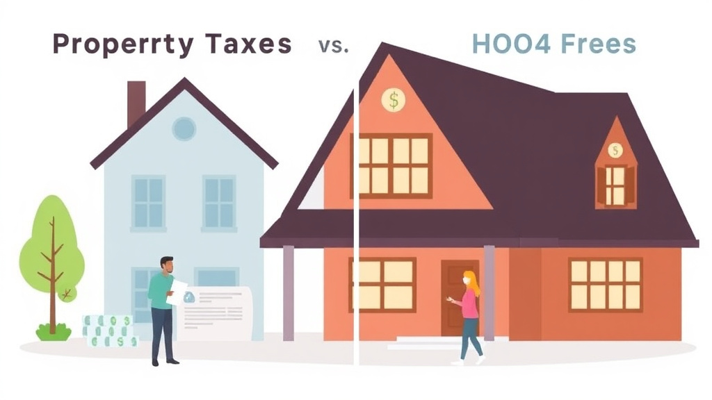 Real-world application diagram for property Taxes vs HOA Fees: Understanding Both Monthly Costs