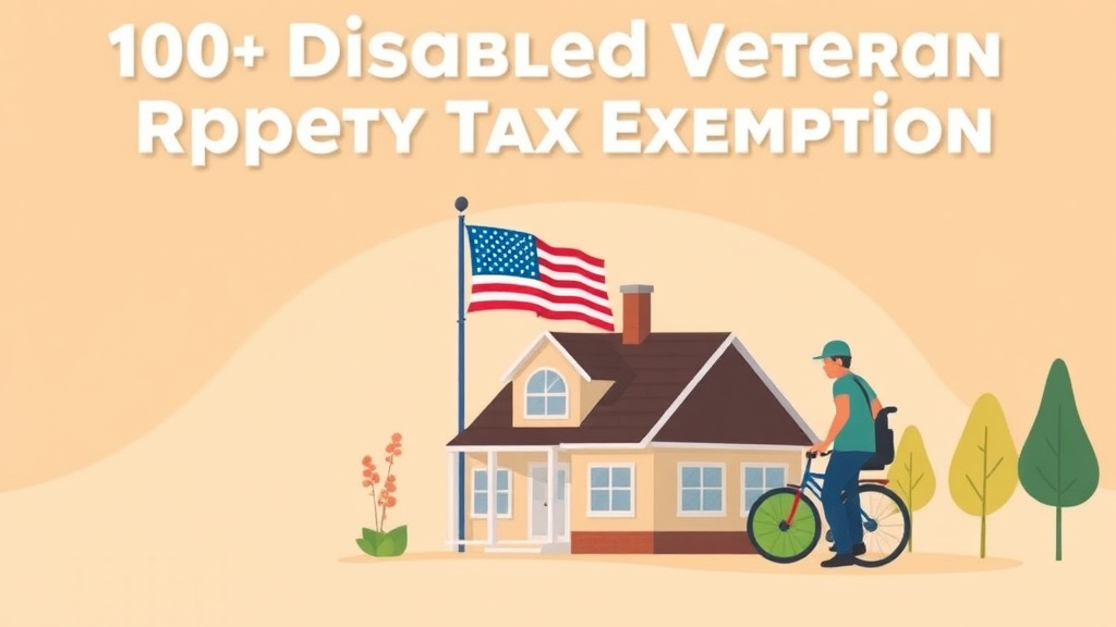Visual overview of 100% Disabled Veteran Property Tax Exemption: State-by-State with key concepts highlighted