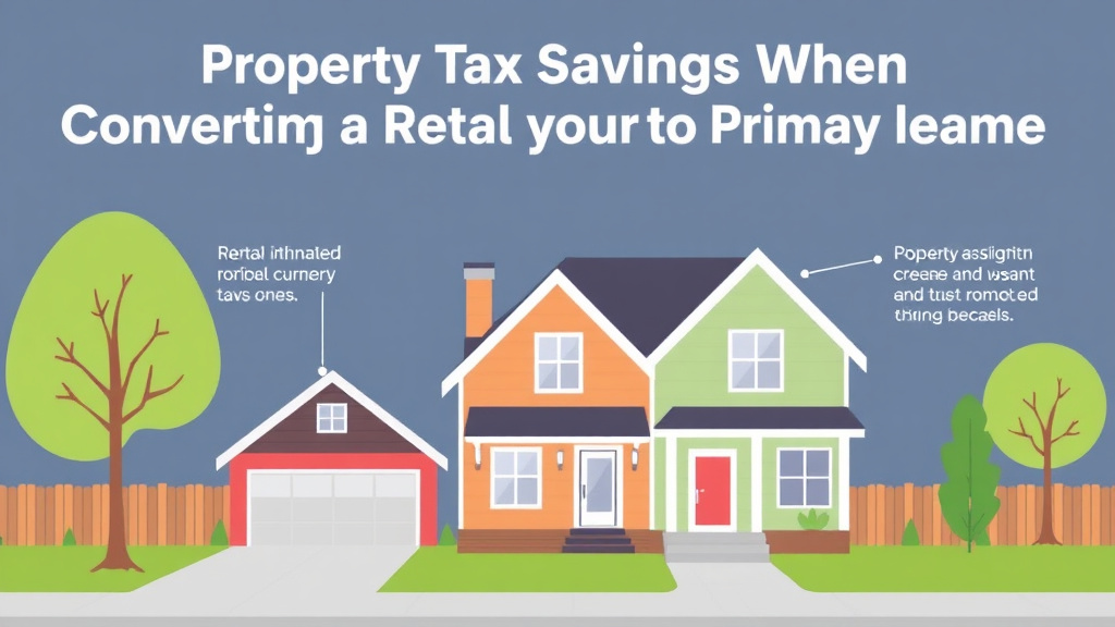 Step-by-step visual guide for implementing property Tax Savings When Converting a Rental to Your Primary Residence
