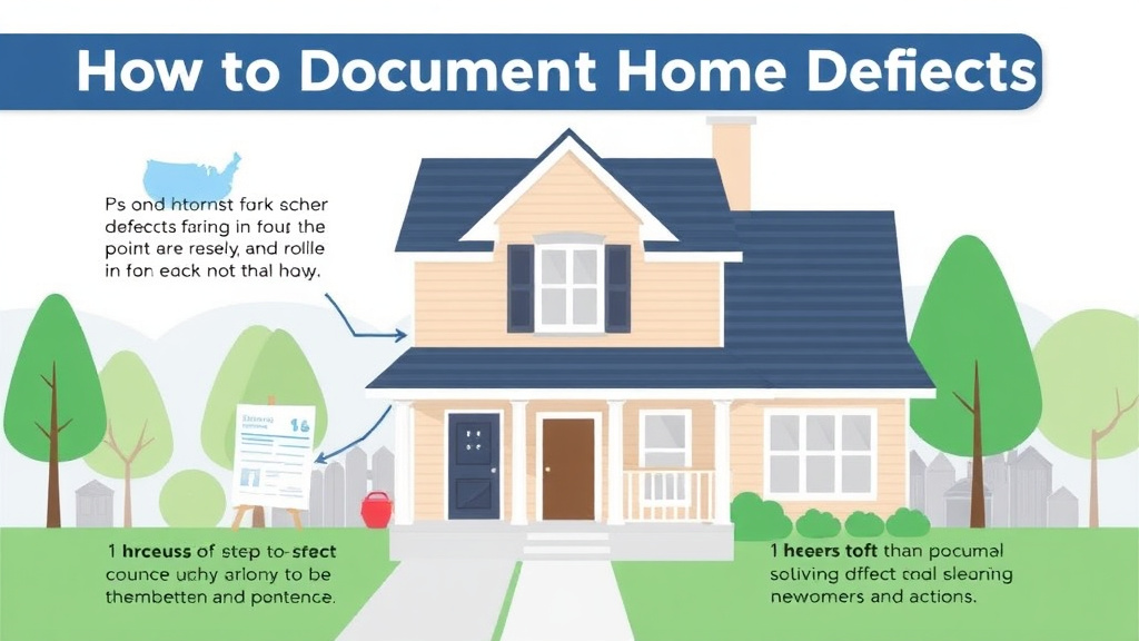 Practical checklist visual for document Home Defects for Property Tax Savings