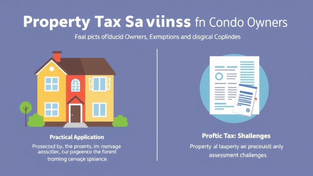 Process flow illustration for putting property Tax Savings for Condo Owners: Exemptions and Appeal Strategies into action