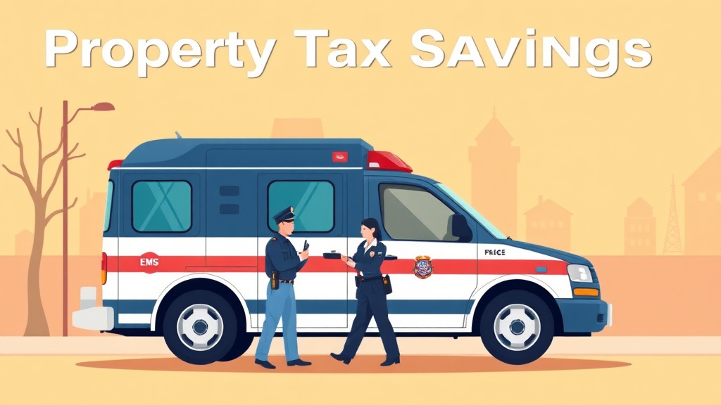 Detailed visual representation of property Tax Savings for First Responders: Police, Fire, and EMS Benefits