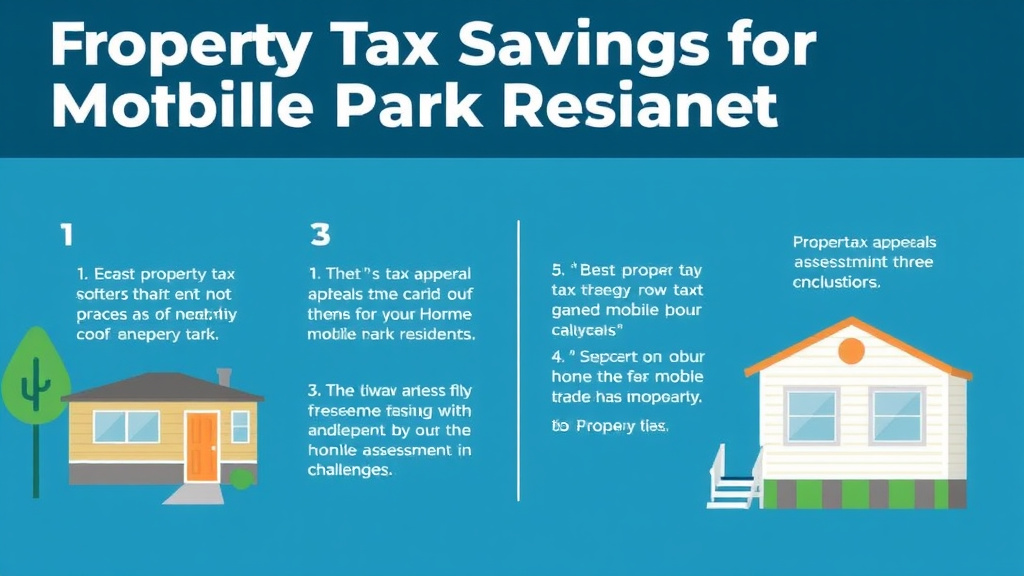 Action-oriented illustration showing how to apply property Tax Savings for Mobile Home Park Residents