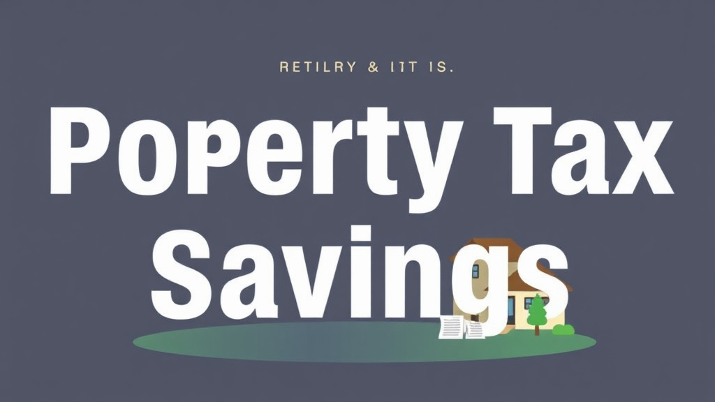 Hands-on guide visualization for property Tax Savings for Retirees: Programs That Cut Your Bill