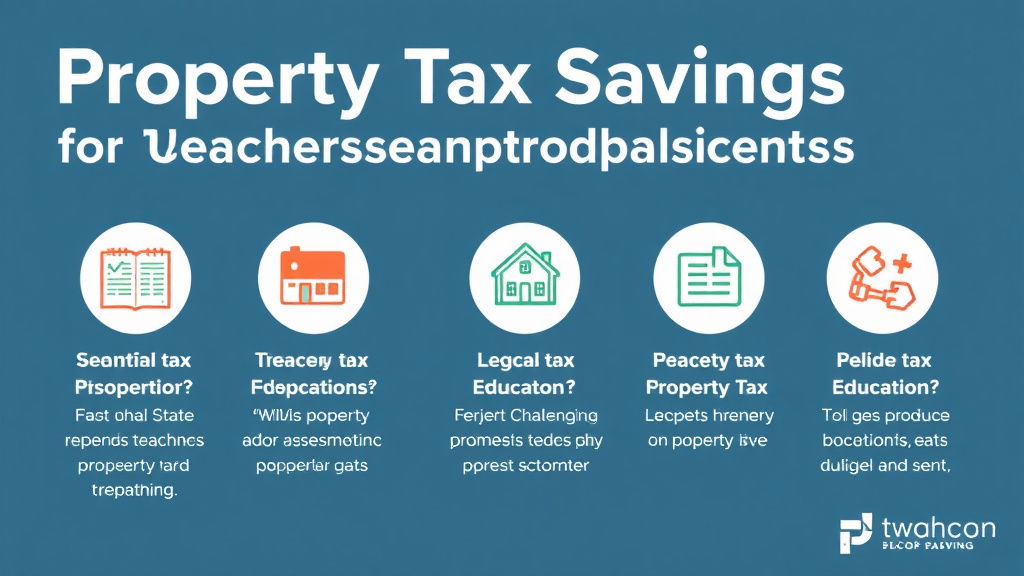 Real-world application diagram for property Tax Savings for Teachers and Educators: Programs by State