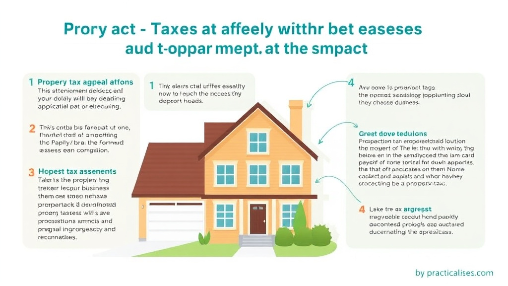 Action-oriented illustration showing how to apply property Taxes With a Home Business: Deductions and Assessment Impact