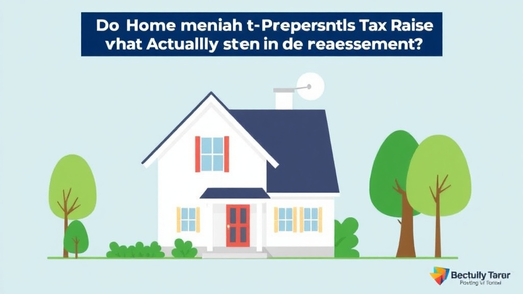 Action-oriented illustration showing how to apply do Home Improvements Raise Property Taxes? What Actually Triggers a Reassessment