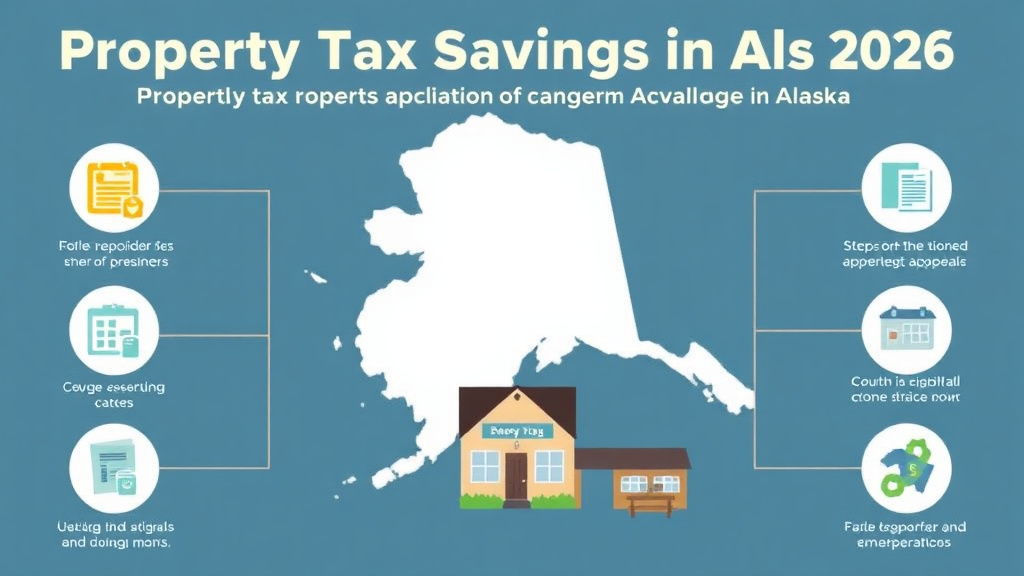 Action-oriented illustration showing how to apply property Tax Savings in Alaska: Every Exemption and Program Available (2026)