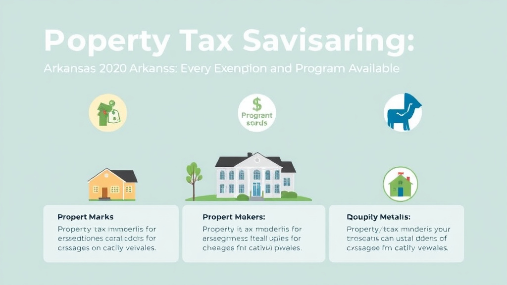 Action-oriented illustration showing how to apply property Tax Savings in Arkansas: Every Exemption and Program Available (2026)