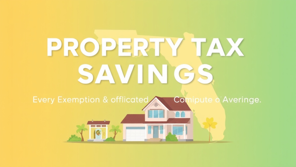 A professional illustration depicting property Tax Savings in Florida: Every Exemption and Program Available (2026)
