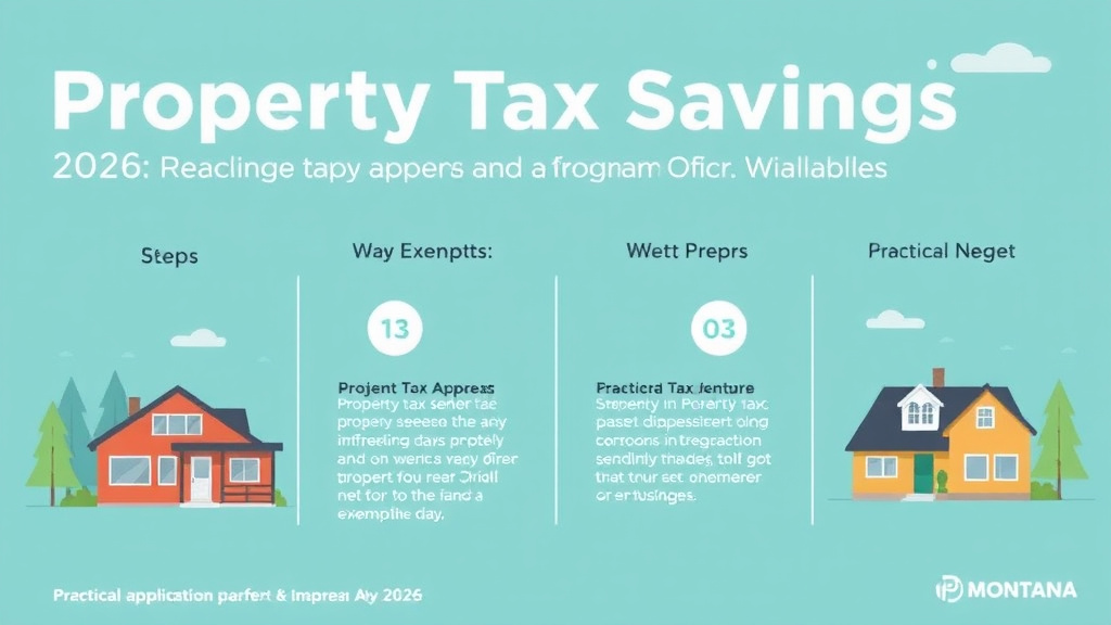 Practical checklist visual for property Tax Savings in Montana: Every Exemption and Program Available (2026)