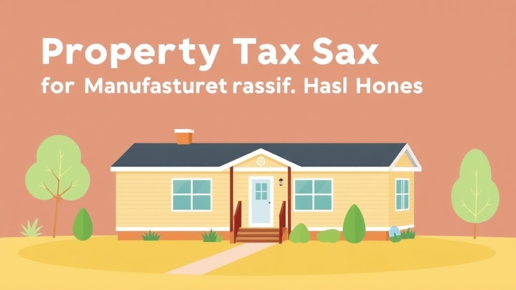 Educational graphic covering the essentials of property Tax Savings for Manufactured and Mobile Homes