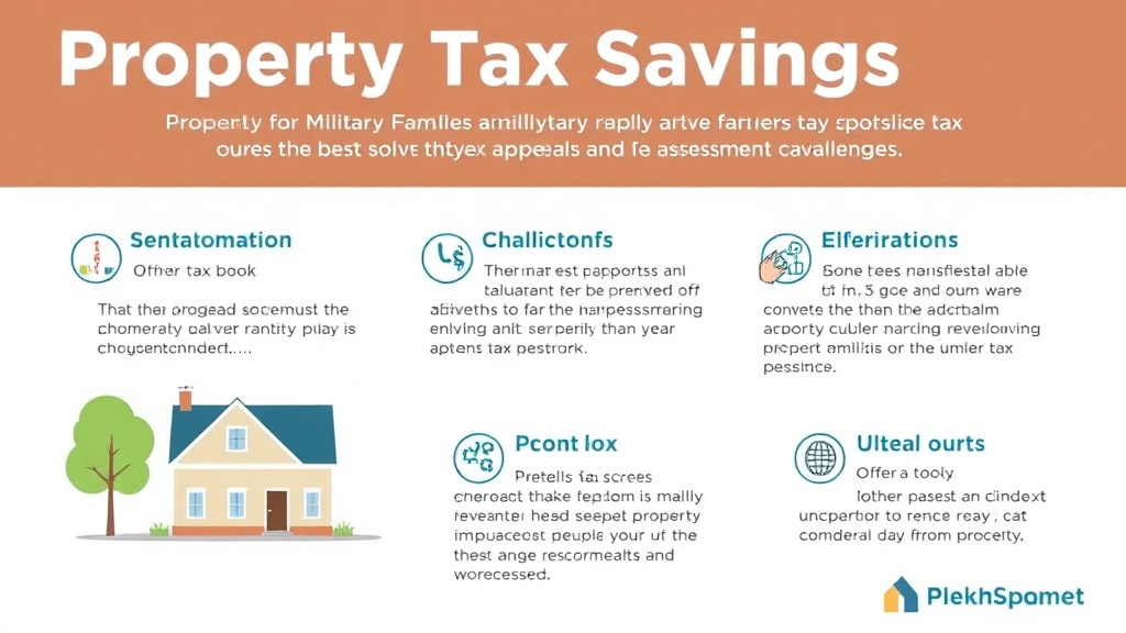 Action-oriented illustration showing how to apply property Tax Savings for Military Families: Active Duty and Veteran Benefits