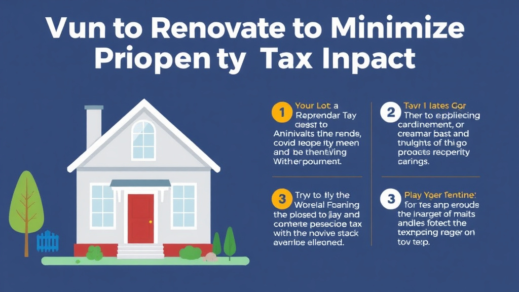 Process flow illustration for putting when to Renovate to Minimize Property Tax Impact: Timing Strategies into action