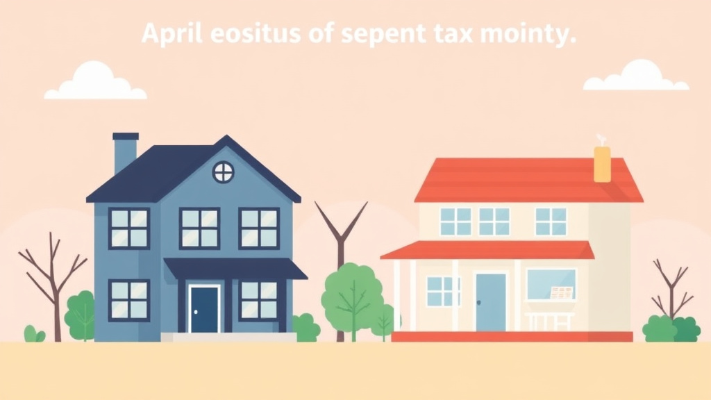 Educational graphic covering the essentials of april Property Tax Deadlines by State: What's Due This Month
