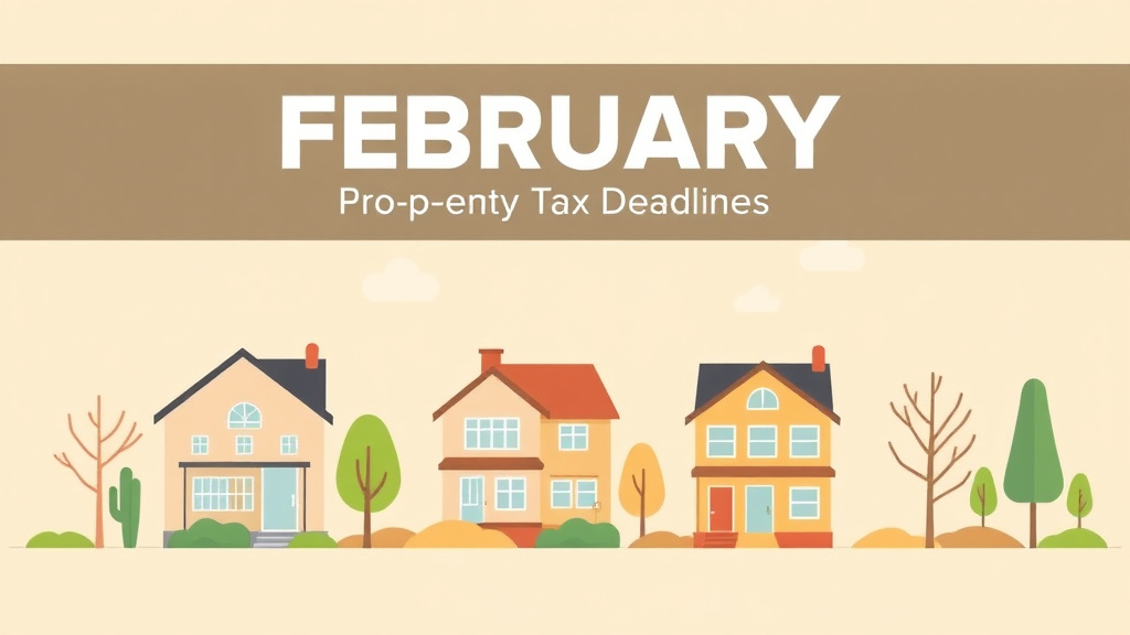Visual overview of february Property Tax Deadlines by State: What's Due This Month with key concepts highlighted