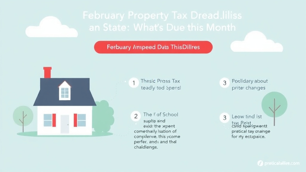 Real-world application diagram for february Property Tax Deadlines by State: What's Due This Month
