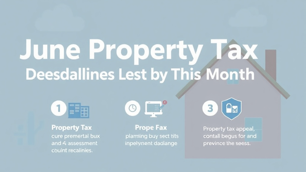 Practical checklist visual for june Property Tax Deadlines by State: What's Due This Month