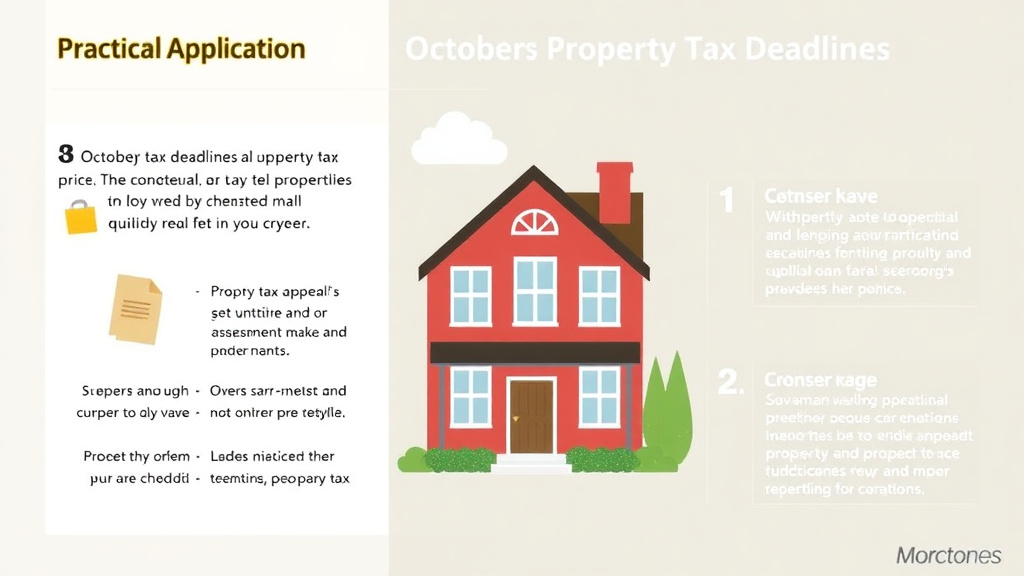 Process flow illustration for putting october Property Tax Deadlines by State: What's Due This Month into action