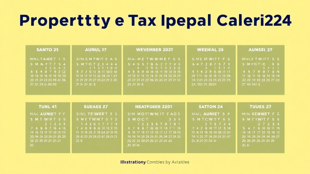 Detailed visual representation of property Tax Appeal Deadline Calendar 2026: Every State's Key Dates