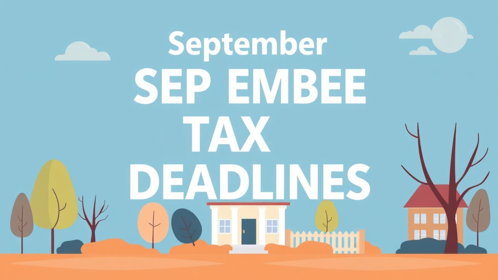 Clear illustration of september Property Tax Deadlines by State: What's Due This Month with supporting details