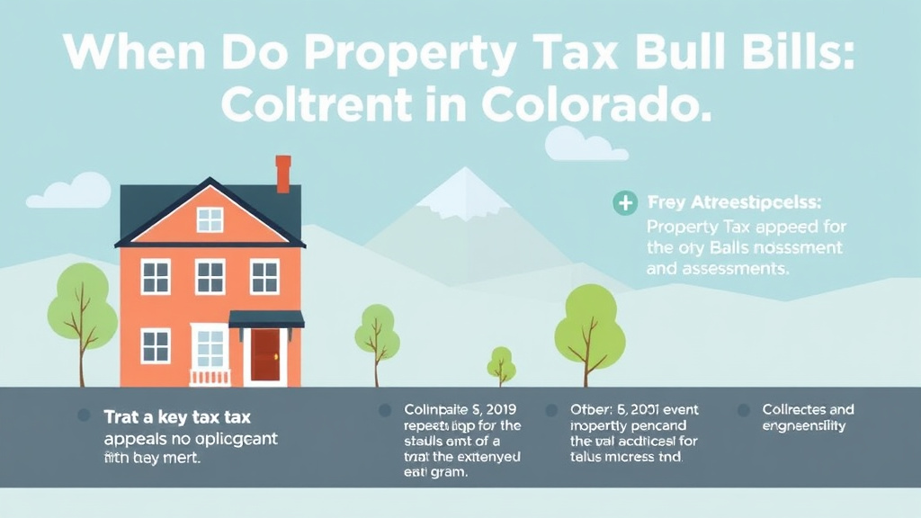 Action-oriented illustration showing how to apply when Do Property Tax Bills Come Out in Colorado? Key Dates and Deadlines