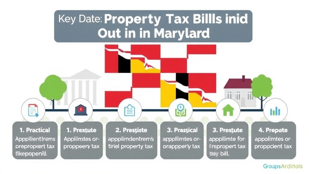 Hands-on guide visualization for when Do Property Tax Bills Come Out in Maryland? Key Dates and Deadlines