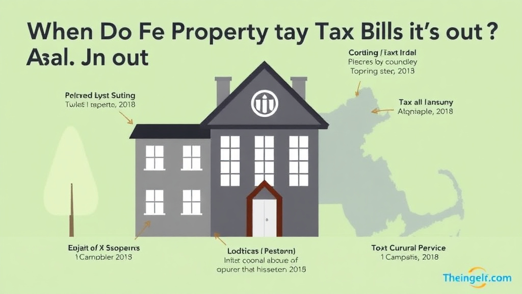 Action-oriented illustration showing how to apply when Do Property Tax Bills Come Out in Massachusetts? Key Dates and Deadlines