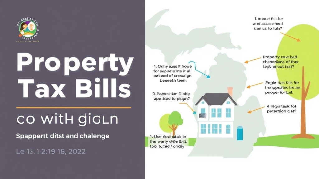 Practical checklist visual for when Do Property Tax Bills Come Out in Michigan? Key Dates and Deadlines