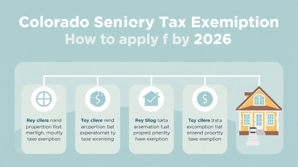 Process flow illustration for putting colorado Senior Property Tax Exemption: How to Apply in 2026 into action