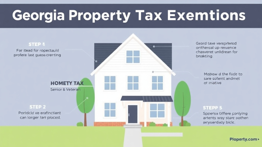 Process flow illustration for putting georgia Property Tax Exemptions: Homestead, Senior, and Veteran Guide into action